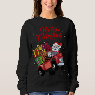 Sweatshirt Cocker Spaniel Avec Le Père Noël Dans Le Chien De 