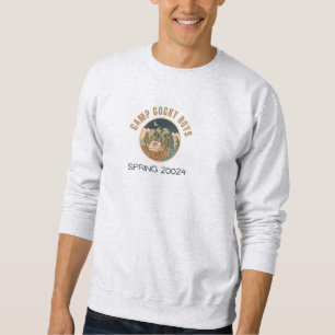 Sweatshirt Cocky Boys Camp : Printemps 24, Sueur Drôle.