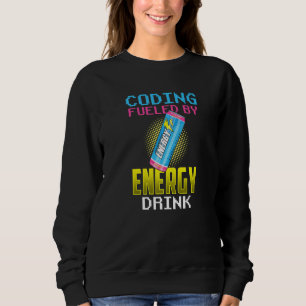 Sweatshirt Codage Alimenté Par Les Boissons Énergétiques Prog