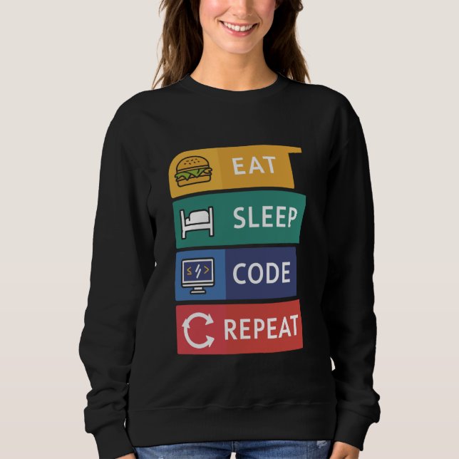 Sweatshirt Codage du programmeur de Coder amusant Code de som (Devant)