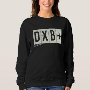 Sweatshirt Code aéroport vintage Garhoud Dubai