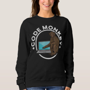 Sweatshirt Code Monkey Programmation Coder Software Developer