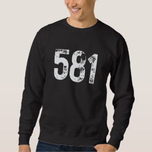 Sweatshirt Code régional 581 Québec QC Code régional de télép