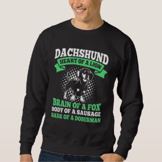 Sweatshirt Coeur Dachshund D'Un Lion