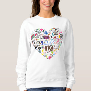 Sweatshirt Coeur de la musique