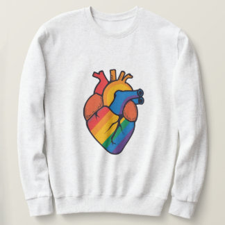 Sweatshirt Coeur gay pride