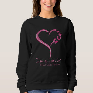 Sweatshirt Coeur mignon Je suis un survivant Conscience du ca
