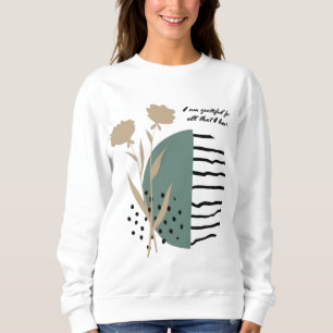 Sweatshirt Cœur reconnaissant Abondance intérieure Simplement