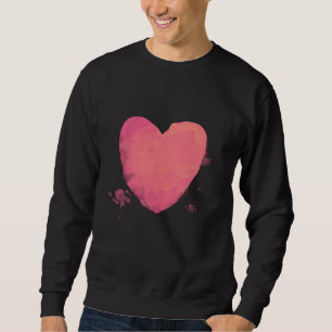 Sweatshirt Coeur rose