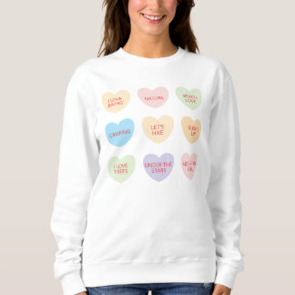 Sweatshirt Coeurs de conversation Amateurs de plein air Valen