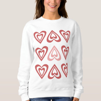 Sweatshirt Cœurs de la Saint-Valentin mignons – Conception d'