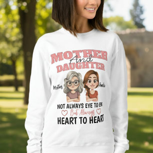 Sweatshirt Cœurs de mère et de fille liés à travers la distan