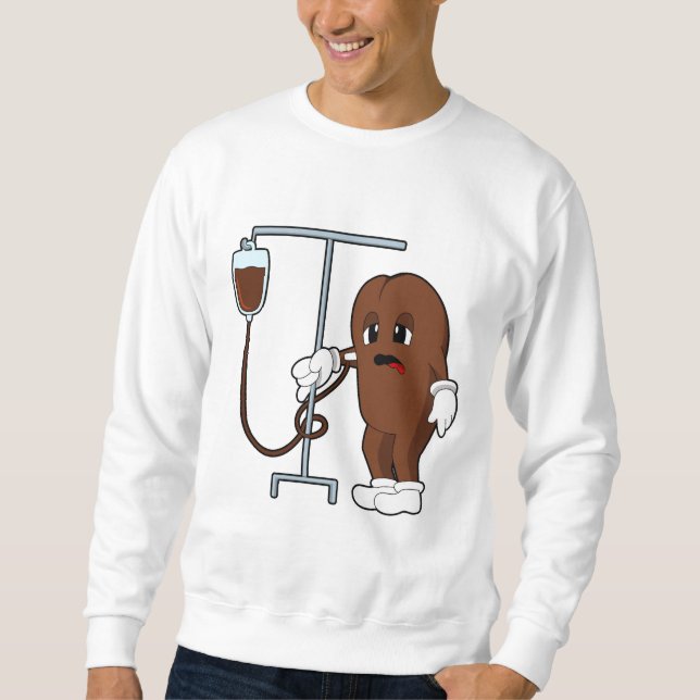 Sweatshirt Coffee bean with Coffee pot (Devant)