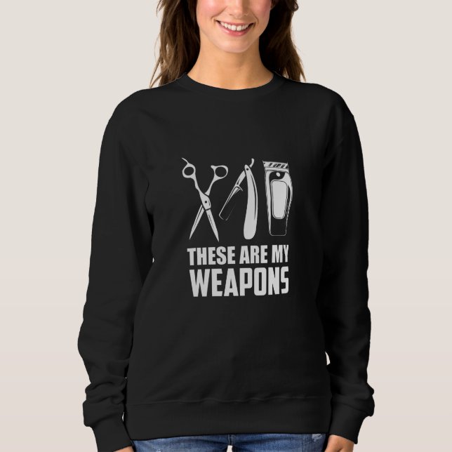Sweatshirt Coiffeur de coiffure de barbier (Devant)