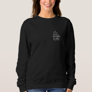 Sweatshirt Coiffeur Styliste Minimaliste Cursif