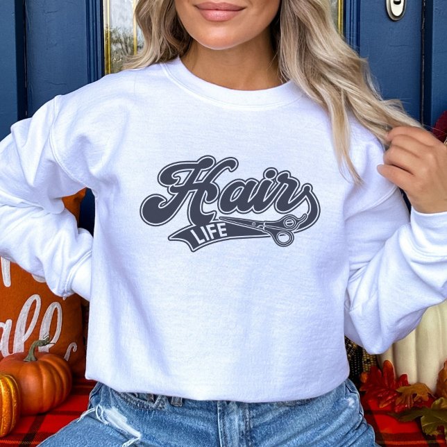 Sweatshirt Coiffeuse, Coiffeuse, Style Varsity (Créateur téléchargé)