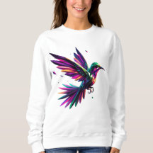 Colibrí Arcoíris Geométrico – Arte Moderno Vibrant