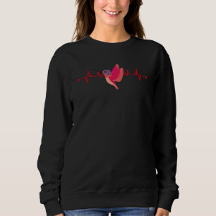 Sweatshirt Colibri de la Saint-Valentin Heartbeat Amour Garço