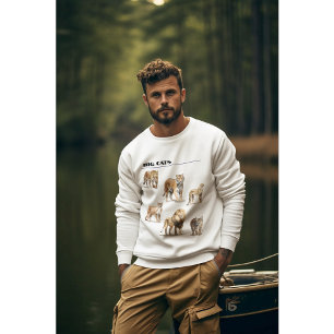Sweatshirt Collection Majestic Big Cats Amour animal sauvage