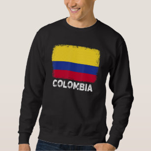 Sweatshirt Colombie Drapeau Soutien Colombien Hommes Femmes H