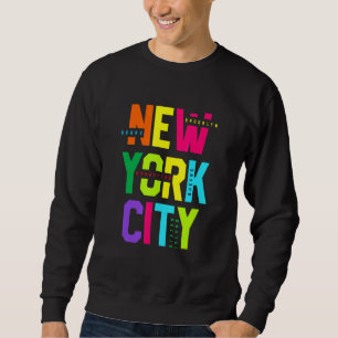 Sweatshirt Coloré New York City Novelty Graphic Tee - shirt C