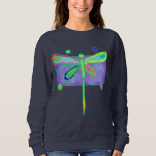Sweatshirt Colorée Abstraite libellule Art portable