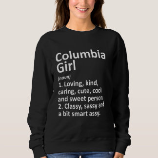 Sweatshirt Columbia Girl Ky Kentucky Funny City Accueil Racin