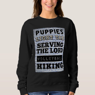 Sweatshirt Combats de lutte libre nacho de chiots beige clair