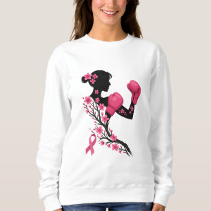 Sweatshirt Combattez comme une fille - Boxe Sensibilisation a