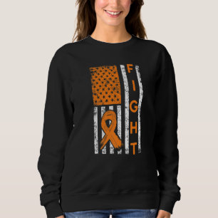 Sweatshirt Combattez-nous Drapeau américain Ruban orange Sens