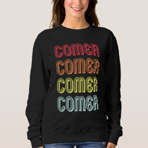 Sweatshirt Comer Nom de famille Retro Vintage 80s Anniversair