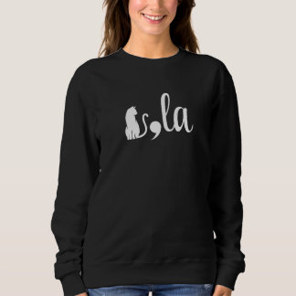 Sweatshirt Comma La Kamala Harris - maman chat pour Kamala