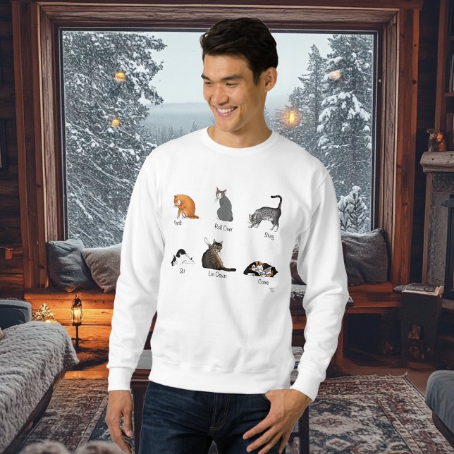 Sweatshirt Commandes Cat (Créateur téléchargé)
