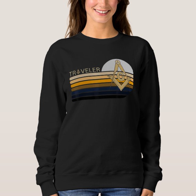 Sweatshirt Compass franc-maçonnerie maçonnique voyageant (Devant)