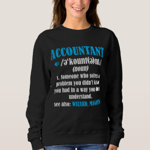 Sweatshirt Comptabilité drôle de définition d'idée de cad
