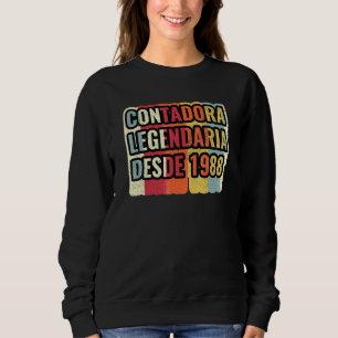 Sweatshirt Comptable Légendaire Depuis 1988 Comptable