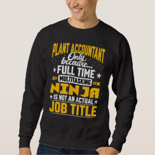 Sweatshirt Comptable plante Titre du travail Plante Librairie