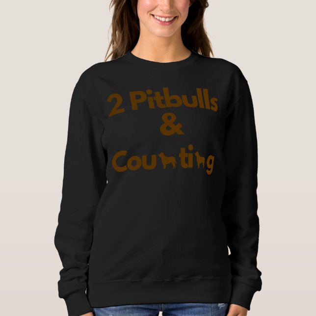 Sweatshirt Comptage 2 Pitbulls &amp (Devant)