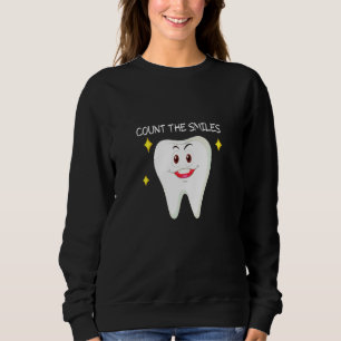 Sweatshirt Compter La Dent Souriante Souriante Pour Les Denti