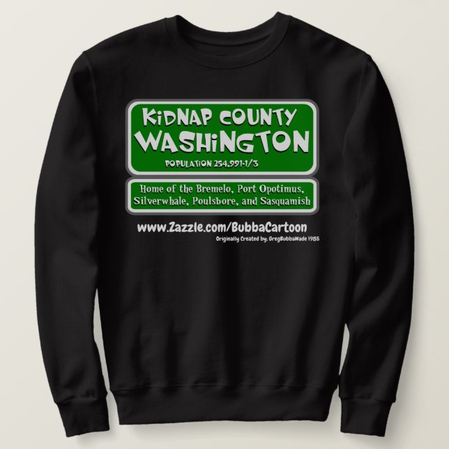 Sweatshirt Comté de Kidnap (Design devant)