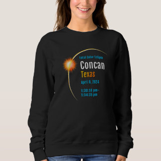 Sweatshirt Concan Texas Tx Total Solar Eclipse 2024 1