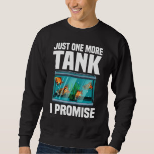 Sweatshirt Conception Aquarium Pour Hommes Femmes Poisson Cha