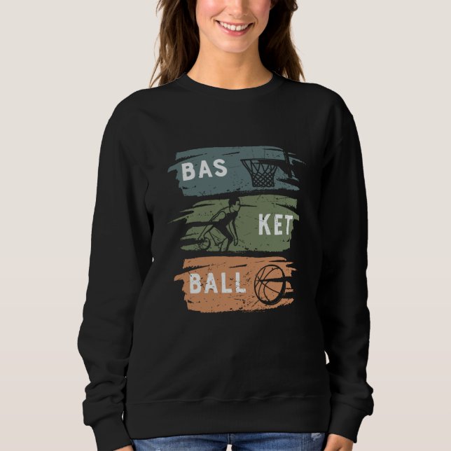 Sweatshirt Conception de basket cool avec 3 couleurs (Devant)
