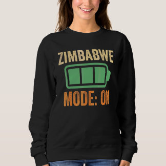 Sweatshirt Conception de batterie en mode Zimbabwe