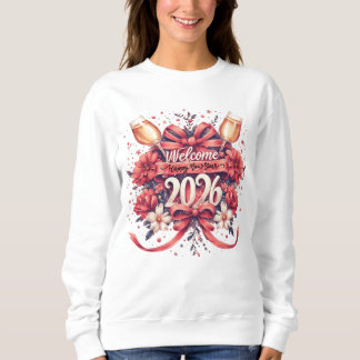 Sweatshirt Conception de bienvenue Coquette 2026 pour la nouv