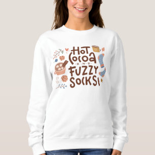 Sweatshirt Conception de cacao chaud et de chaussettes moelle