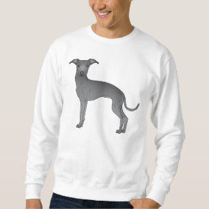 Sweatshirt Conception de chien de dessin animé mignon Greyhou