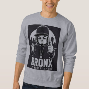 Sweatshirt Conception de dessin animé hip-hop du Bronx New Yo