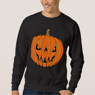 Sweatshirt Conception de Halloween citrouille effrayante Jack
