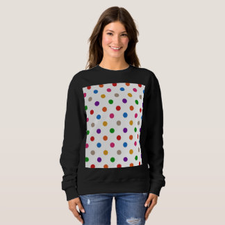 Sweatshirt Conception de points colorés arc-en-ciel de couleu